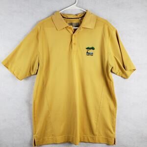 US Open Men's M Polo Golf Shirt‎ Gold Torrey Pines Course 2008 Preppy Resortwear